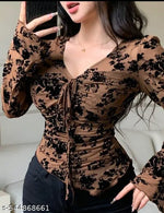 women western wea stylish florol print crop top