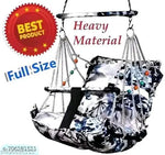 Cotton Baby Swing Jhula with Safety Belt | Folding & Washable Swing for Kids 1-5 Years