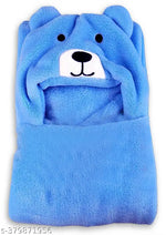 BRANDONN Baby Blanket New Born Hooded Wrapper Cum baby Swaddle Blanket For Baby Boys And Baby Girls Pack of 4