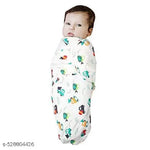 BRANDONN Baby Blanket New Born Hooded Wrapper Cum baby Swaddle Blanket For Baby Boys And Baby Girls Pack of 4