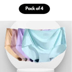 Women's Seamless Underwear for Women (Multicolor) (Pack of 4)