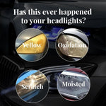 Car Headlight Repair Fluid, Scratch Remover Pack of 2