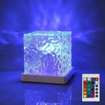 Dynamic Water Ripple Projection Light, USB Portable Night Lamp for Home Decor