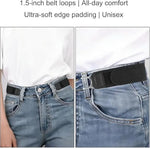 Buckleless Belt Hook Tactical Metal Hook Elastic Belt Unisex