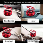 Metallic Double Spring Solar Perfume! Enjoy fresh scent and style with the Solar Rotating Dashboard