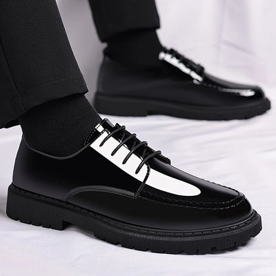 MENS SHINNING BLACK LACE UP PARTY AND FORMAL SHOES