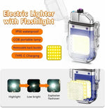 Metal Black LED Flashlight Lighter