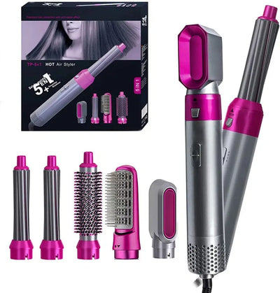 5 in 1 Hot Air Brush Hair Dryer & Volumizer