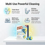 Magic Bubble Dual-Action Toilet & Drain Cleaning Tablets (24 Tablets)