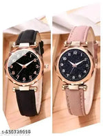 Analog Women's Watch (Black Dial) (Pack of 2)