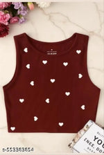 Jagsons  Womens & Girls Summer Graphic Printed Tank Top