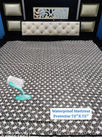 HomeStore-YEP Quilted Waterproof King size (72*78 inches) mattress protector with Elastic Straps, Maroon Pack of 1