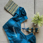 Vichitra Silk Traditional Embroidery Bollywood Stitched Blouse
