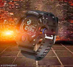 Classy Trending Black Dial black Strap Silicon Ultra LED Digital Watch For Boy & Girls  Red Square Ultra Band