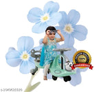 kiddykin Musical 2 in 1 Horse Rocker Cum Rider-Kids Ride On Push Car with Parent Control Toy Toddler Baby Toy 1-4 Years Old Indoors and Outdoors Kids Suitable for Boys & Girls (Blue)