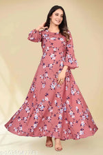 Sale price live Gown for Women , White chess gown for women,women one piece dress