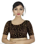 New Stylish Partywear Blouse New Latest Design 2024 Stylish Collection Velvet Blouse