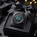 HA-LA Lapgo HL-2022 New Trending Full Black Ring Black Round Waterproof Gym Fitness Freek  HL-2022-DTL-BLK Digital Watch - For Men Sports watch