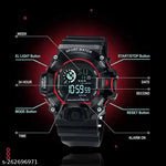 Royal look Digital Watch Shockproof Multi-Functional Automatic Black Color Strap Waterproof Digital Sports Watch for Men's Kids Watch for Boys Watch for Men Pack of 1 Watch Water Resistance Digital Watch