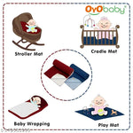 OYO BABY Dry Sheets Small Size Pack of 2 (50x70CM) For New Born Baby, Waterproof Dry Sheet, Baby Dry Mats, Baby Mattress, Baby Sheets, Baby Urnie Sheets, Baby Urine Mats Combo (Maroon + Dark Sea Blue).Newborn Baby Waterproof Mat Urine Dry Sheet