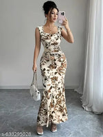 White imported net dress