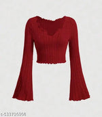 Letest women cold shoulder long sleeve top for girls