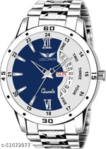 Rosra Golden Formal Watch For Men's Ring +Chain Freue (MOR RING+ CHAIN) For Men's