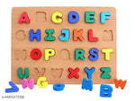 Colourful Wooden Puzzle Set for Kids: Capital Alphabets, Numbers and Shapes - Educational Learning Board for Toddlers and Preschoolers (ABCD, Numbers, Shapes)