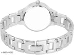 Unique Flower Designer Round Dial Attractive Metal Belt Analog Watches for Women