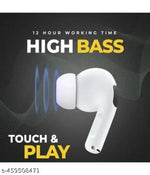TWS Airpod True Wireless Bluetooth Headphone, TWS earphone, earphone, Best Quality Wireless Bluetooth Headphones & Earphones, 10mm HD Drivers, Sweat Proof - White