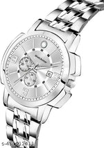 Stainless Steel Formal Casual Analog Date Function Watch For Boys and Mens]