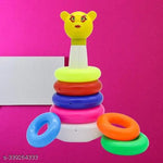 Teddy Rings for Kids with Play Set Toy, Brien Development Toy for Kids, Best Gift for Baby Boys and Girls- Multi Color