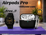 Premium Bluetooth Earbuds(AIRPOD PRO) & Digital Watch Combo – Noise-Canceling, True Wireless Earbuds, Sports, Sweatproof, Touch Control, Long Battery Life, Water-Resistant Luxury Analog Men’s Watch, Stylish Wristwatch(BT + CASE COVER + WATCH)