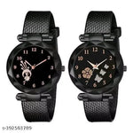 Analog Women's Watch (Black Dial) (Pack of 2)