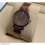 Vinar  Silver Dial Rose Belt Grils and Women Analog Watch