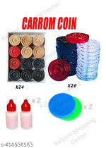 20 INCH CARROM BOARD WITH  CARROM COIN, STRIKER POWDER COMBO PACK
