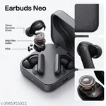 Wireless Bluetooth B-235 Neckband with Mic Powerful Stereo Sound Quality Bluetooth Headset (Black, True Wireless)