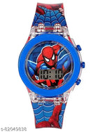 Digital Watch For Kids Spinner Cap With Multi Disco Light Glowing