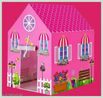 This foldable tent house can be used indoors as a toy house or outdoors as a kids play tent