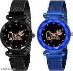 queen dial women magnet watch