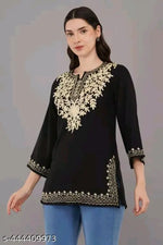 Kashmiri kurti/short kurti/kashmiri top/short top for women/girls