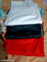SUPAR LAINING DUPATTAS WITH FOUR SIDE GOLD PEARAL PAK OF 5 PICE SET>WHITE+BLACK+BEIGE+RED+YELLOW FOR WOMEN GIRLS