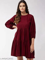 Striped Mini Dress with Flared Sleeves Casual Summer Vibes