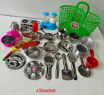 Miniature Steel Kitchen Toy Set bhatukali for baby girls and baby boys (kids toys) - Saji collections