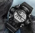 White Dial Multi-Functional Automatic Waterproof synthetic Green Strap Sport Digital Watch - For Boys
