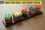 Shape Sorting Cube with 18 Shape and Different Color - Kids Activity Toys - Learning and Educational Toys with Multicolour (ISI Approved) (19 pieces)