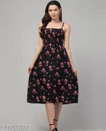 One Piec Dress | Dress for Parties | Women's Printed Dress | Women’s Party Dress | Printed Women’s Dress | Summer Casual Dress | Fancy & LigthWeigth Gown for Women and Girls | Stylish Western Frock