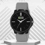 New Stylish LR 05 Black Dial Black PU Strap Watch For Boys And men
