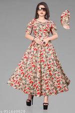 New Floral Dress With Digital Floral Print