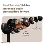 Wireless Neckband with 20+ Hours Playback Fast Charging Technology Bluetooth in-Ear Earphone Headset, 10mm HD Drivers, Trending Bluetooth Headphones, Compatible for all Smartphones - Black